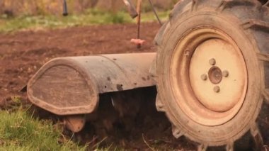 Rototil bıçaklar dönme yakın kadar Slowmotion