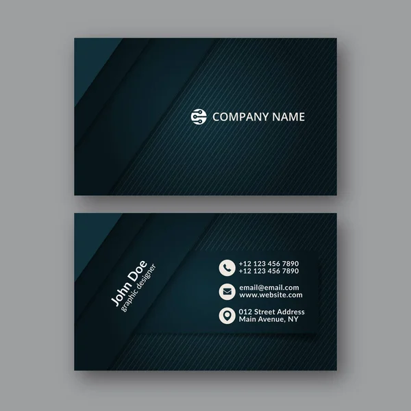 Business Card Template. — Stock Vector