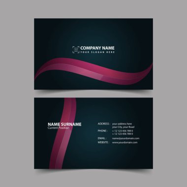 Vinil plak kartvizit şablonu.