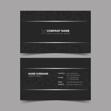 Vinil plak kartvizit şablonu.