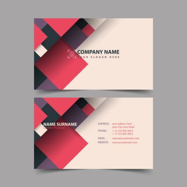 Vinil plak kartvizit şablonu.