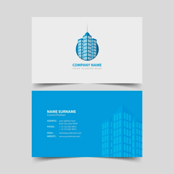Makelaar Business card ontwerpsjabloon. — Stockvector