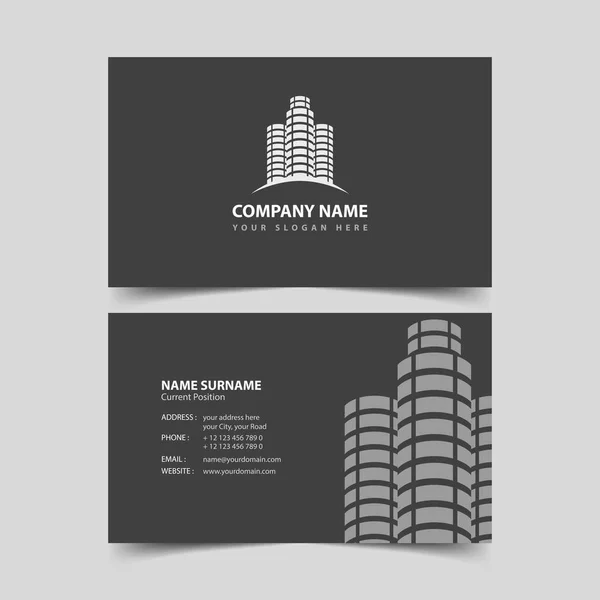 Realtor Business card designmall. — Stock vektor