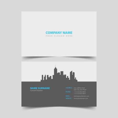 Emlak iş kartı tasarım şablonu. 