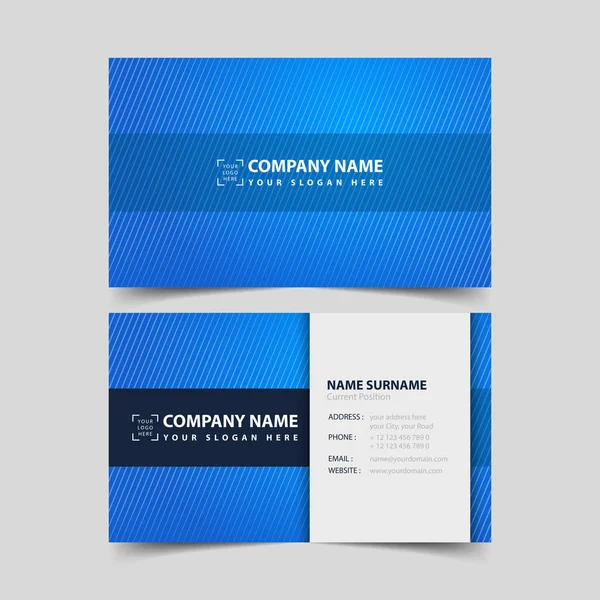 Business card design template. — Stock Vector