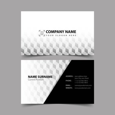 Kartvizit tasarım şablonu. 