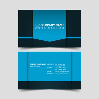 Kartvizit tasarım şablonu. 