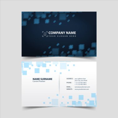 Kartvizit tasarım şablonu. 