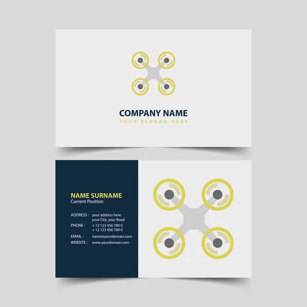 Drone Shop Business card design template. — Stock Vector