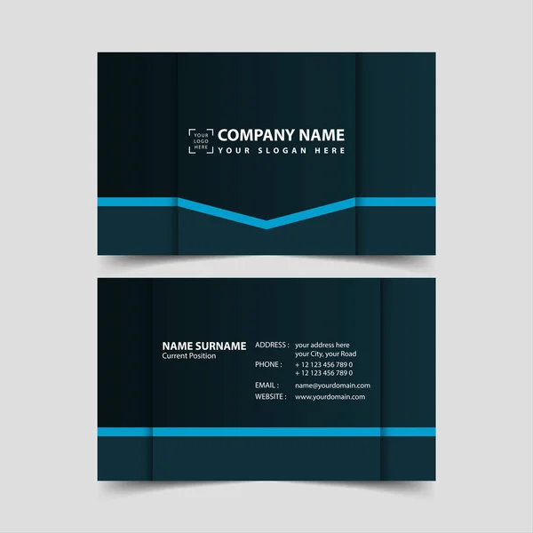 Business card design template. — Stock Vector