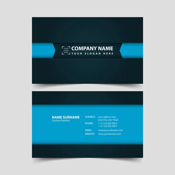 Business card design template. — Stock Vector