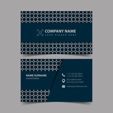 Kartvizit tasarım şablonu. 