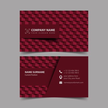 Kartvizit tasarım şablonu. 