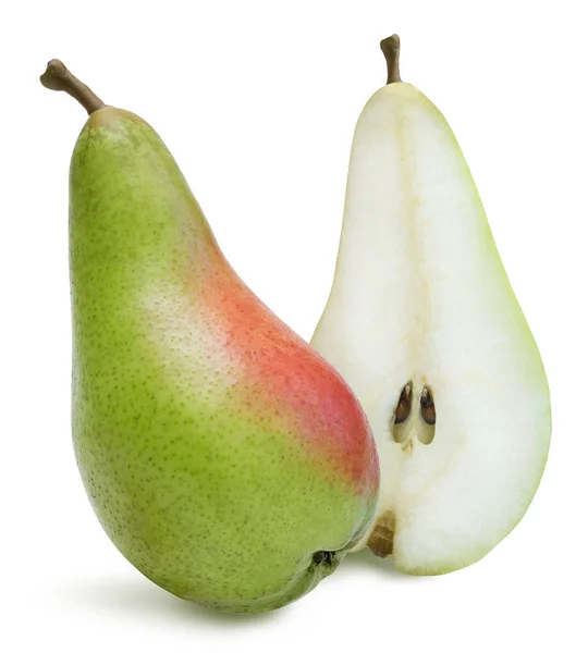 Ripe pears isolated on white — Stock Photo, Image