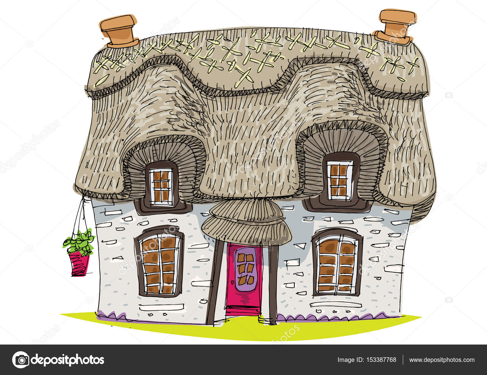 Straw Covered Traditional Vintage House Cartoon Stock Vector Image by ©iralu1 #153387768 Straw Covered Traditional Vintage House Cartoon Stock Vector Image by ©iralu1 #153387768
