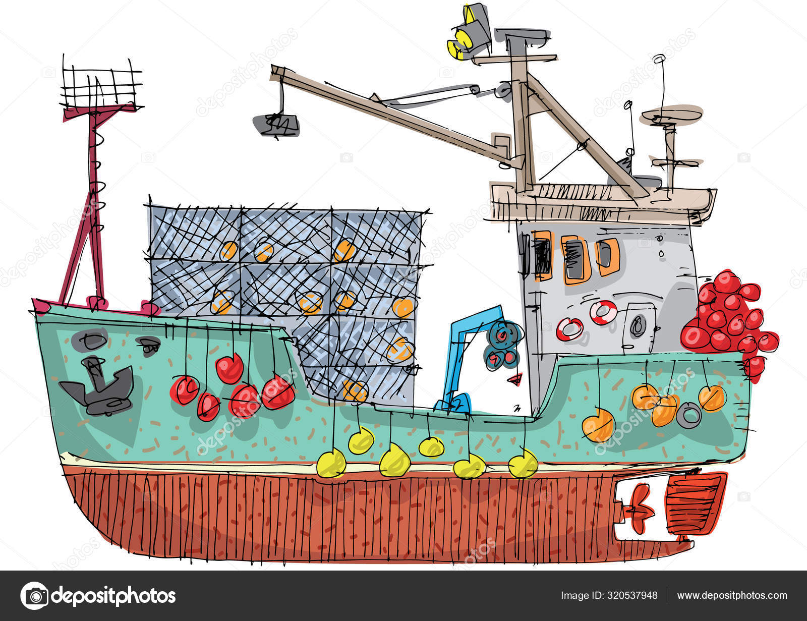 Big Ocean Diesel Fish Boat Crab Fishing Industrial Crabbing Catch Stock Vector Image by ©iralu1 #320537948 Big Ocean Diesel Fish Boat Crab Fishing Industrial Crabbing Catch Stock Vector Image by ©iralu1 #320537948
