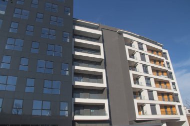 Modern binalar tasarım mimarisi, yepyeni daireler, Belgrad, Sırbistan