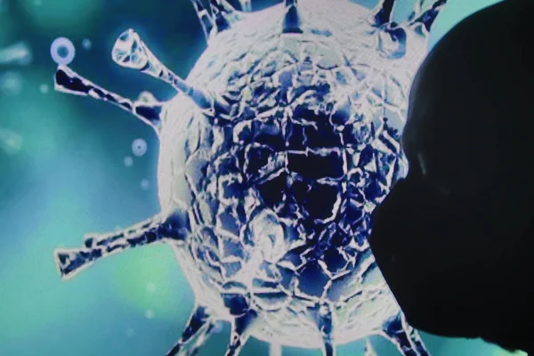 Farligt Coronavirus Utbrott Kina Fastlandet Världen Pandemi Deklareras Vem Man — Stockfoto