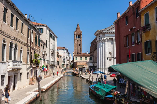 Venedig Italien Juni 2019 Blick Auf Die Kirche Saint Barnabas — Stockfoto