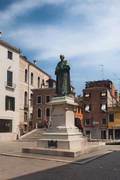 Venecia Italia Junio 2016 Estatua Paolo Sarpi Campo Santa Fosca —  Fotos de Stock