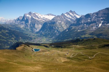 Jungfrau bölgede manzara