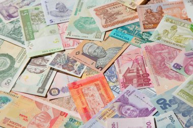 renkli Afrika banknotlar