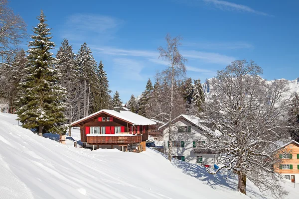 Ski resort flumserberg — Stockfoto