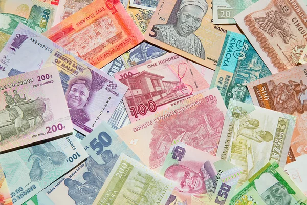 彩色的非洲纸币 — 图库照片