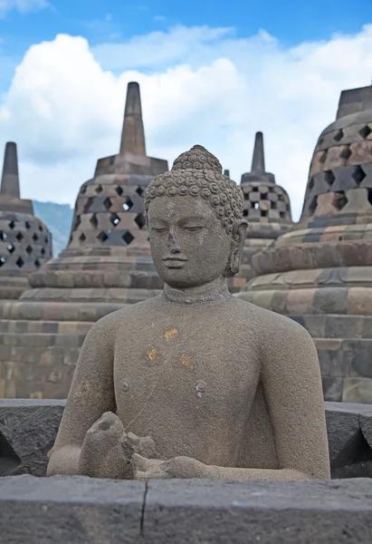 Borobudur templet på ön Java — Stockfoto