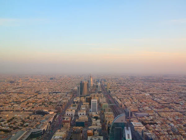 Vista aerea del centro di Riyadh — Foto Stock