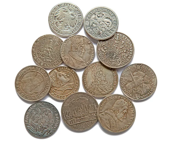 Collection of medieval coins — Stock Photo, Image