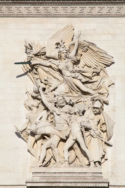 Ünlü arc de triomphe — Stok fotoğraf