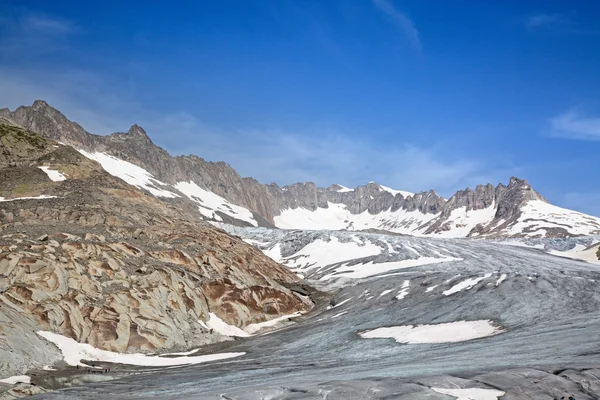 Bellissimo ghiacciaio del Rodano — Foto Stock