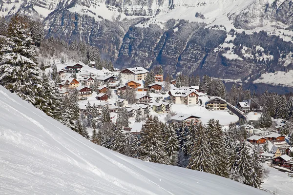 Kayak resort flumserberg — Stok fotoğraf