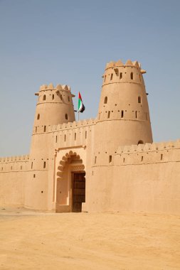 Famous Jahili fort in Al Ain oasis clipart