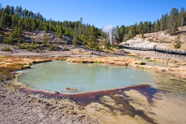 Lägre geyser basin — Stockfoto