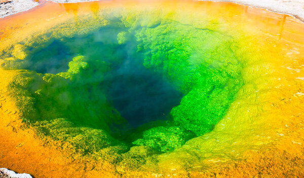 Hot pool in the Yellowstone National park