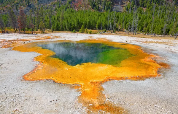 Varm pool i Yellowstone National park — Stockfoto
