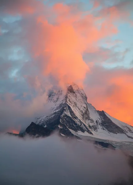 Słynnej góry Matterhorn — Zdjęcie stockowe