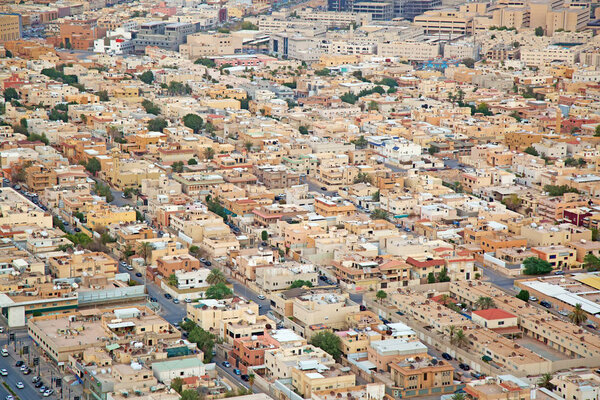 Aerial view of Riyadh downtown