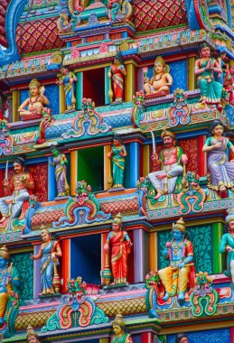 Parçası süslemeleri Hindu tapınağı