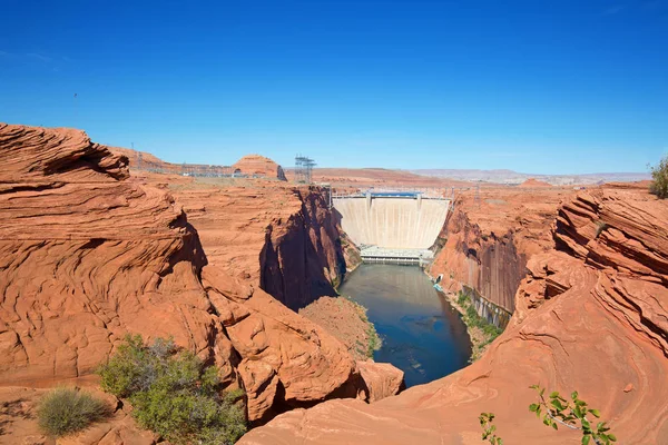 Lake Powell dam — Stock Photo, Image