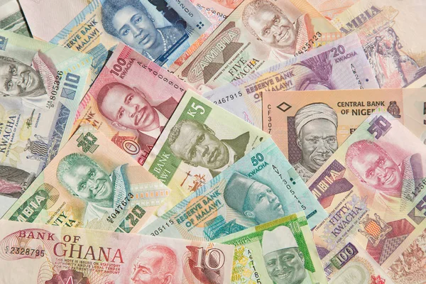Różnych banknotów Afryki — Zdjęcie stockowe