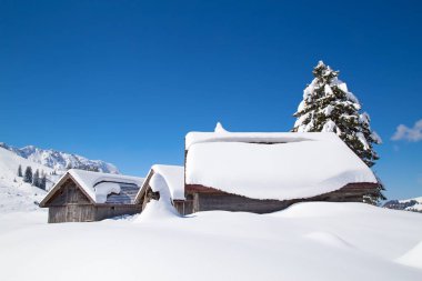 Swiss alps Dağı Santis yakınındaki