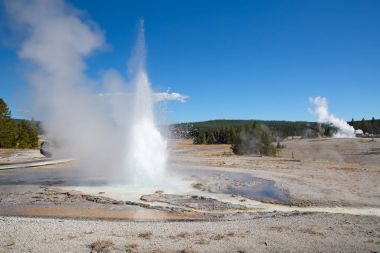 Sawmill geyser eruption clipart