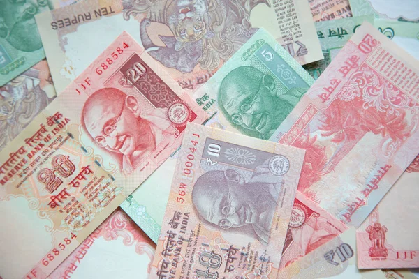 印度纸币的集合 — 图库照片