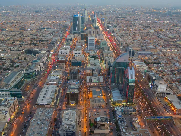 Vista aérea del centro de Riad — Foto de Stock
