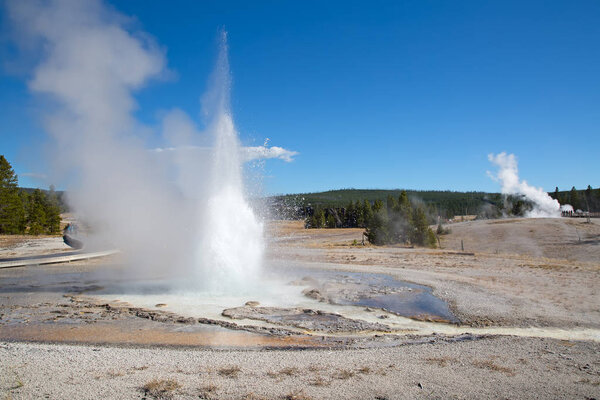 Sawmill geyser eruption