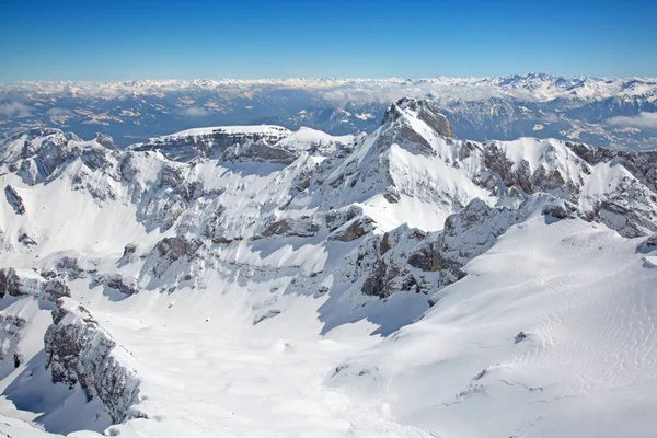 Χειμώνα στις Άλπεις της Ελβετίας — Φωτογραφία Αρχείου