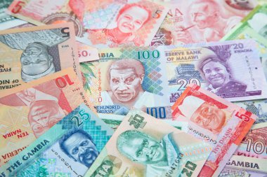 Arka plan olarak Afrika banknotlar